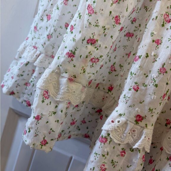 Altar'd State White and Pink Floral Dress Women's Size Small - Picture 4 of 12